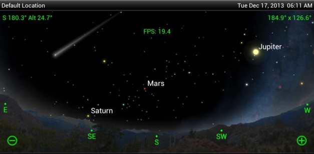 17 dicembre,si alza sempre più in cielo