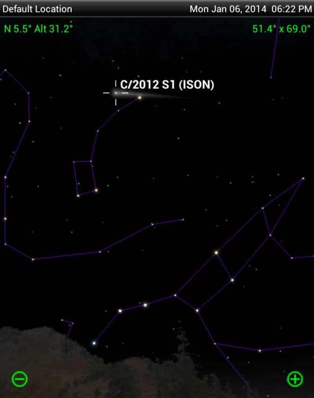 per l'Epifania la cometa vicino alla stella polare