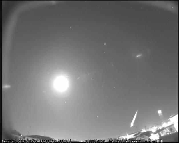 bolide 25 gennaio 2013