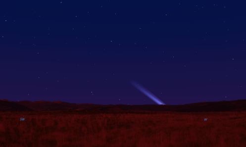 la coda potrebbe emergere dall'orizzonte